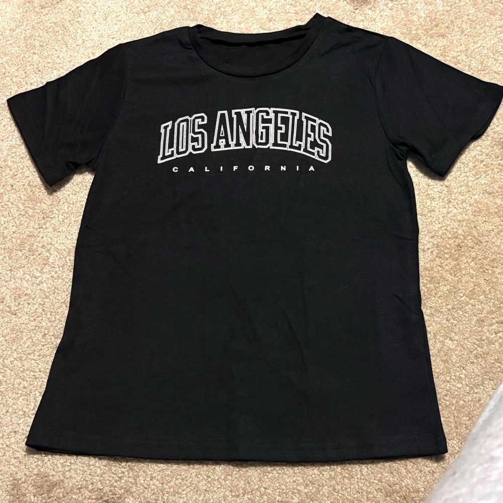 🆕 Los Angeles California Kids' Black T-Shirt (14-16)